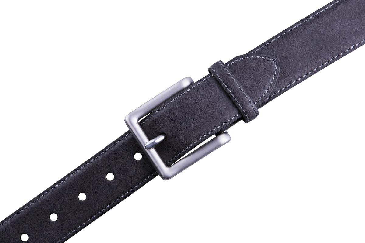 Bonded Leather Belt – Nickel Buckle (1.4 in)