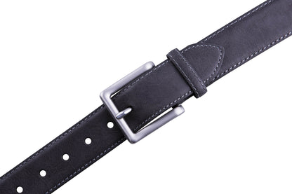 Bonded Leather Belt – Nickel Buckle (1.4 in)