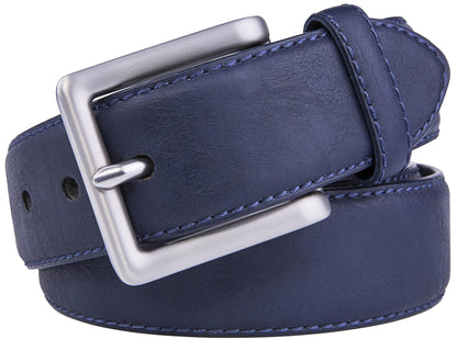 Bonded Leather Belt – Nickel Buckle (1.4 in)