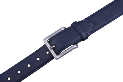 Bonded Leather Belt – Nickel Buckle (1.4 in)