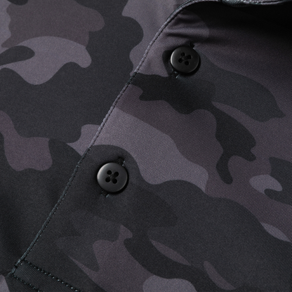 Men's Performance Polo, Black Camo