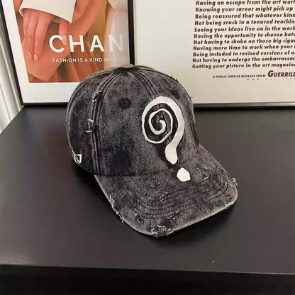 Men's Washed Distressed Baseball Cap