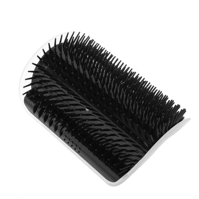 Cat Corner Scratcher and Self-Grooming Brush