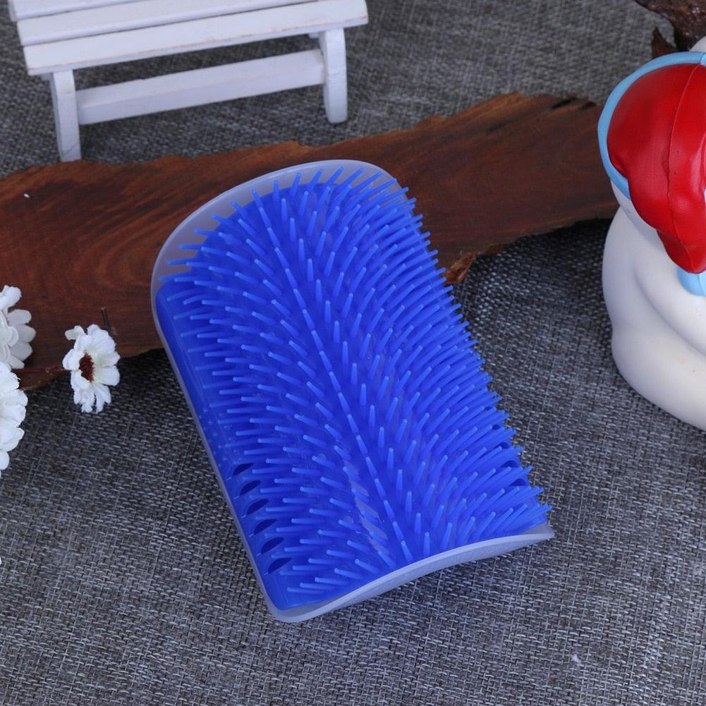 Cat Corner Scratcher and Self-Grooming Brush