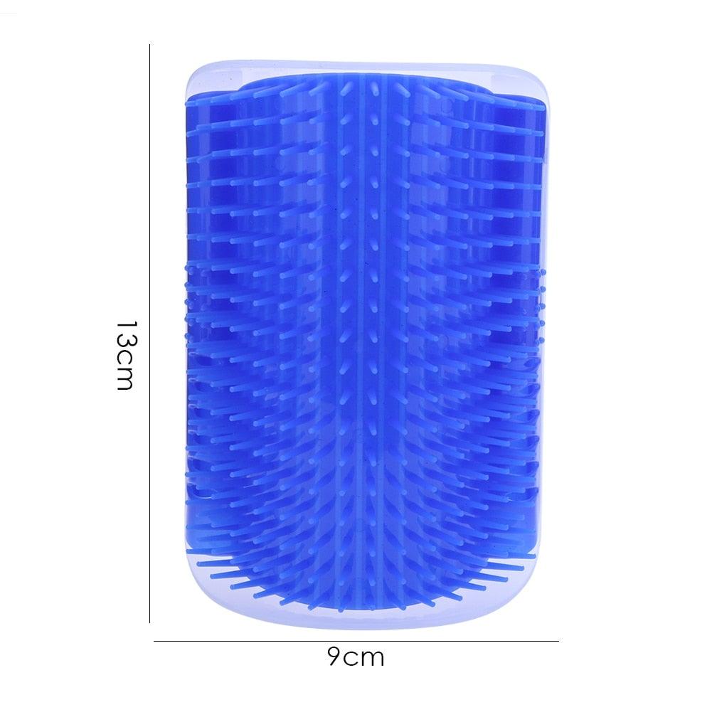 Cat Corner Scratcher and Self-Grooming Brush