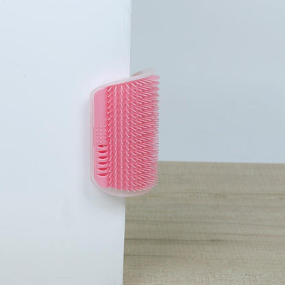 Cat Corner Scratcher and Self-Grooming Brush