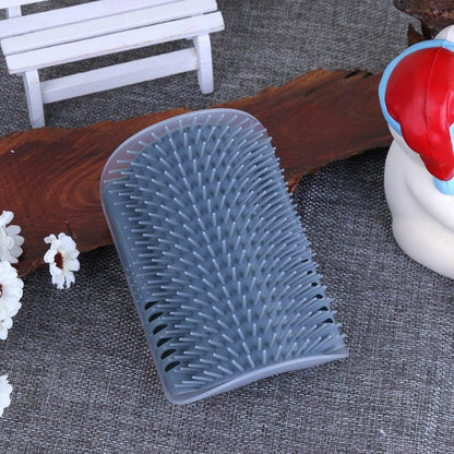 Cat Corner Scratcher and Self-Grooming Brush