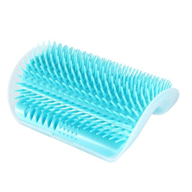 Cat Corner Scratcher and Self-Grooming Brush