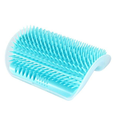 Cat Corner Scratcher and Self-Grooming Brush