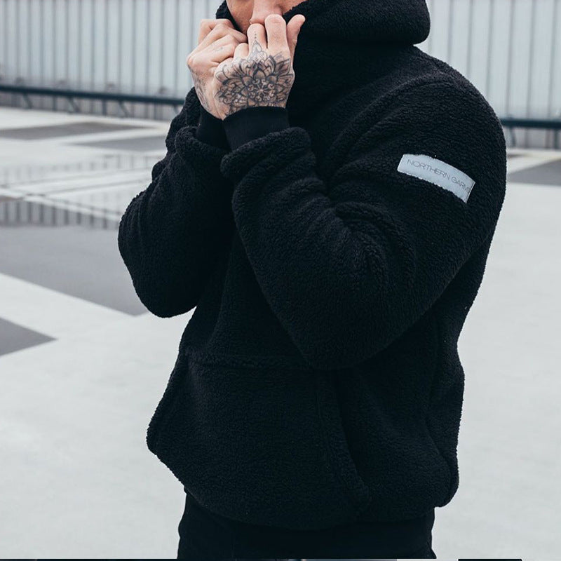 Men's Pullover Hoodie with Large Front Pocket