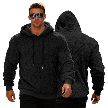 Men's Plush Fleece Pullover Hoodie