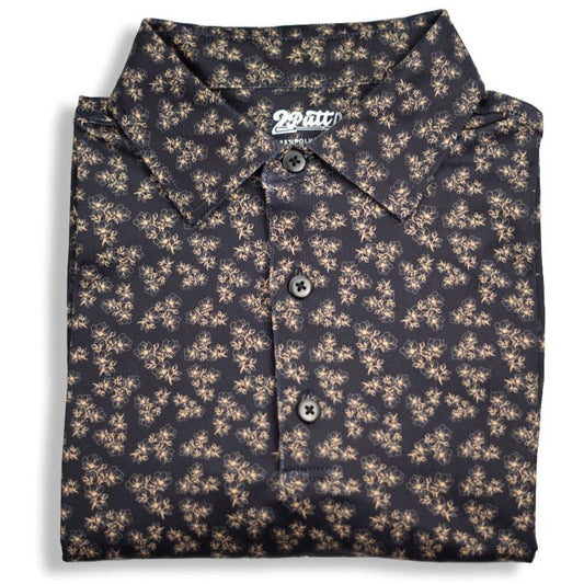 Men's Performance Polo, Dark Floral