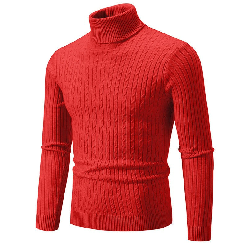 Men's Twist-Knit Pullover Sweater