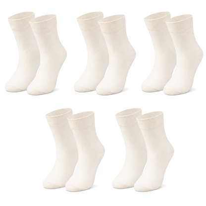 Kids' Organic Cotton Crew Socks – 5-Pack