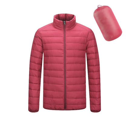 Men's Lightweight Zip Jacket, Hooded or Stand Collar