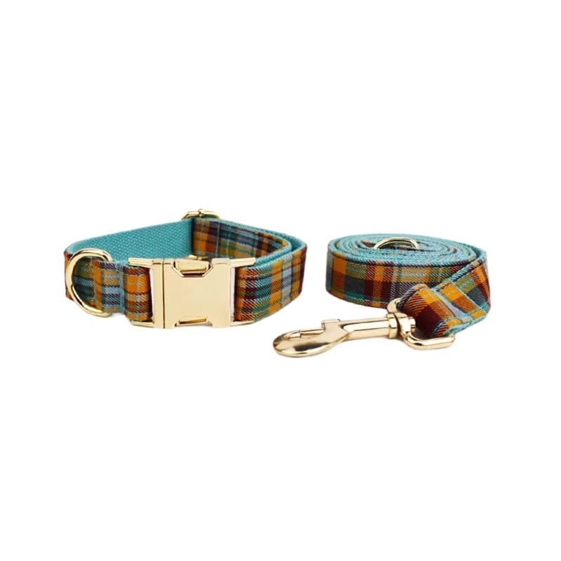 Autumn Blue Plaid Walking Set