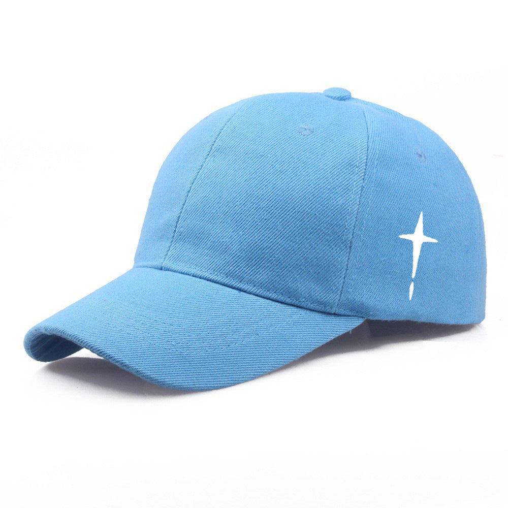 Men's Cross Print Cotton Baseball Cap