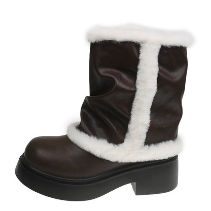 Women's Faux Fur Lined Ankle Boots
