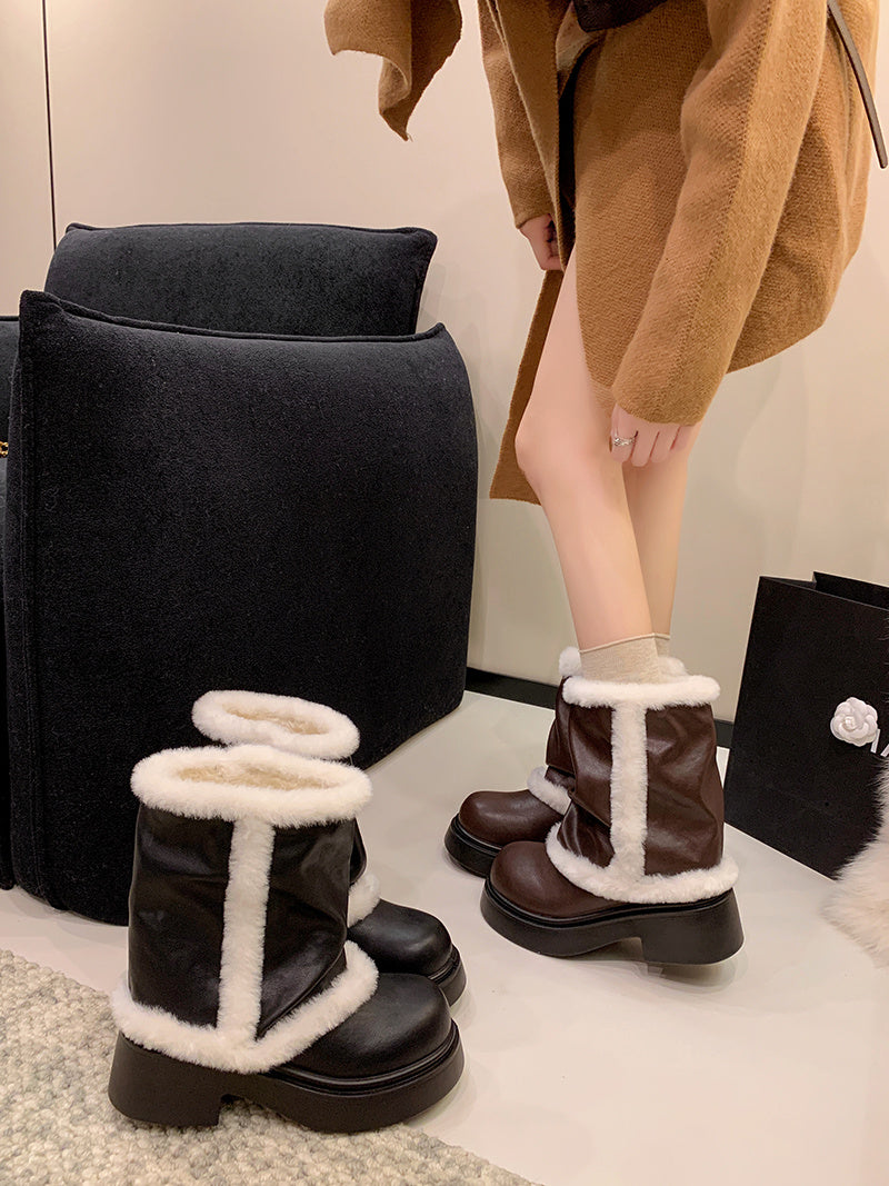 Women's Faux Fur Lined Ankle Boots