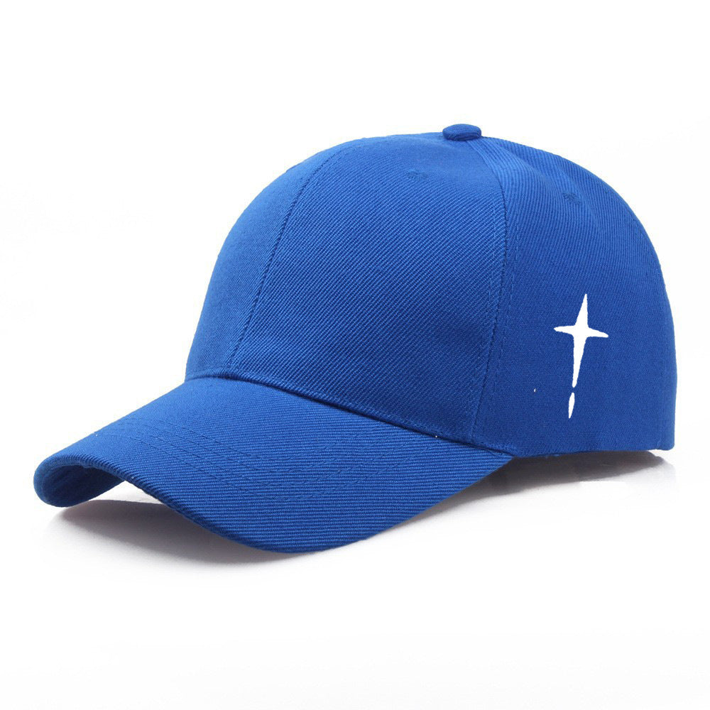 Men's Cross Print Cotton Baseball Cap