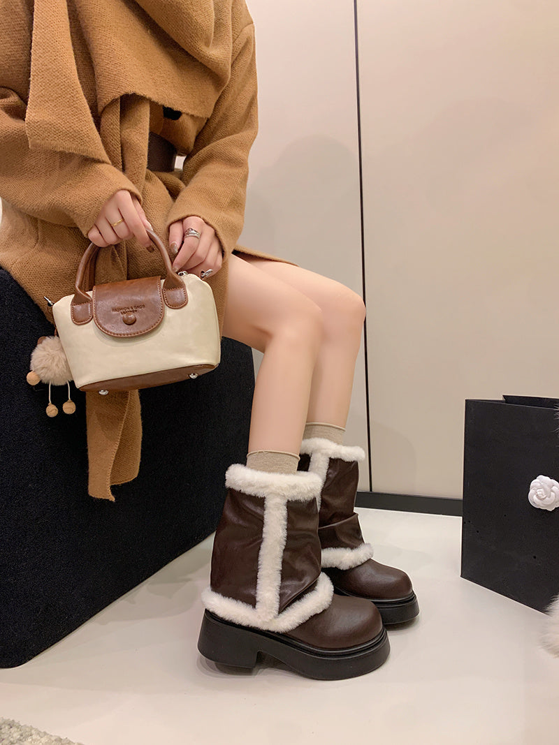 Women's Faux Fur Lined Ankle Boots