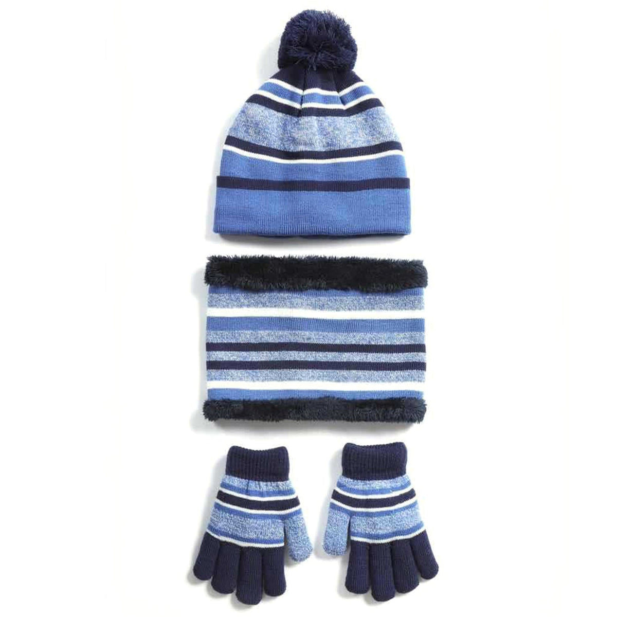 Kids' Knit Hat, Scarf & Gloves Set, Ages 4-7