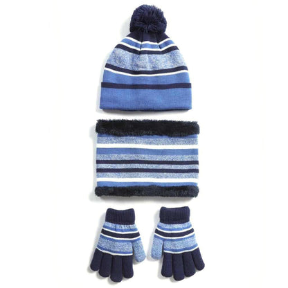 Kids' Knit Hat, Scarf & Gloves Set, Ages 4-7