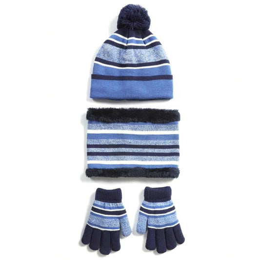 Kids' Knit Hat, Scarf & Gloves Set, Ages 4-7