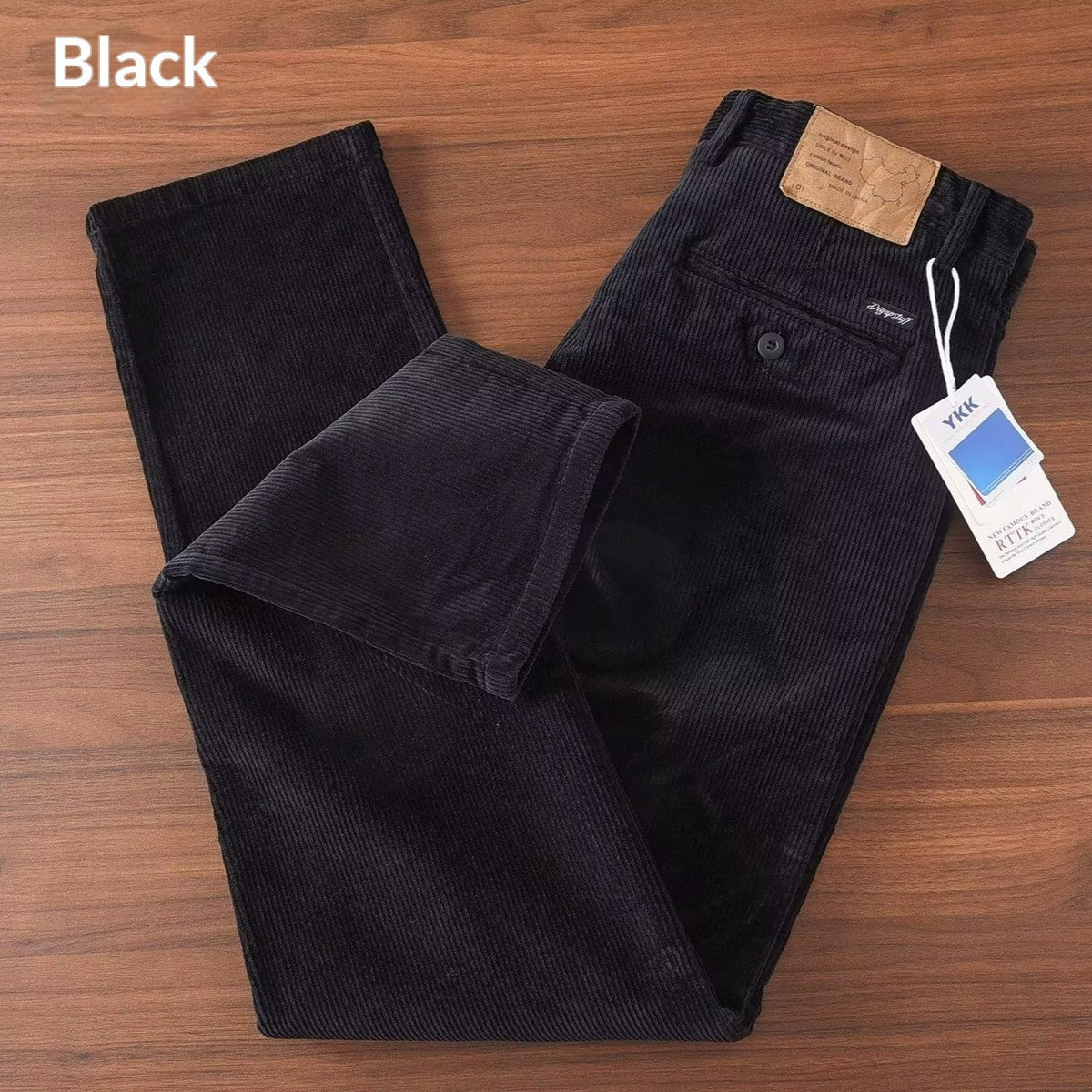 Men's Retro Straight-Leg Workwear Trousers