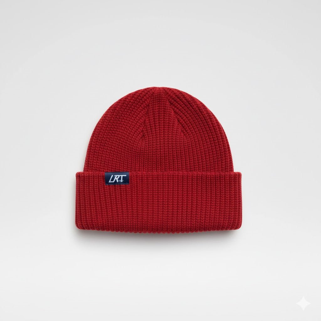 Kids' Fisherman Beanie, Red