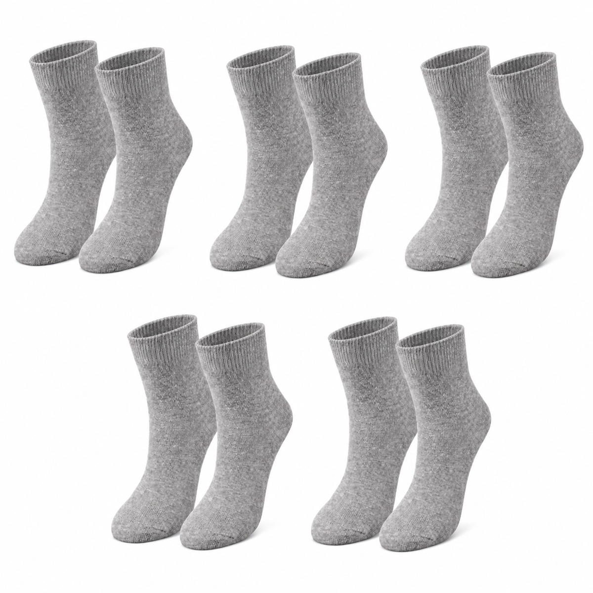 Kids' Organic Cotton Crew Socks – 5-Pack