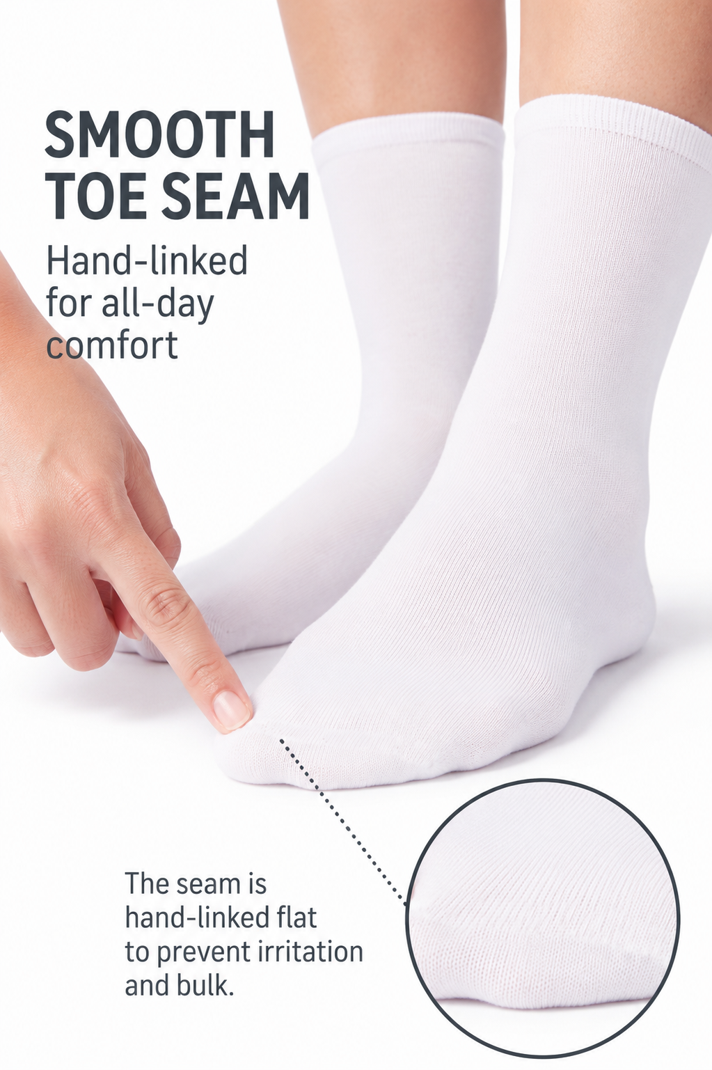SmoothToe Crew Socks – 3-Pack