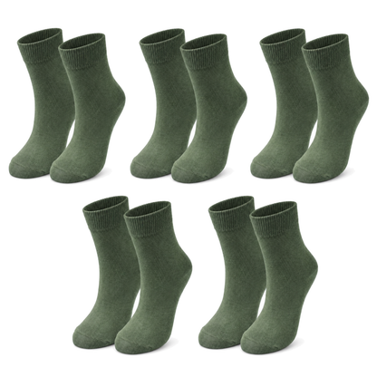 Kids' Organic Cotton Crew Socks – 5-Pack