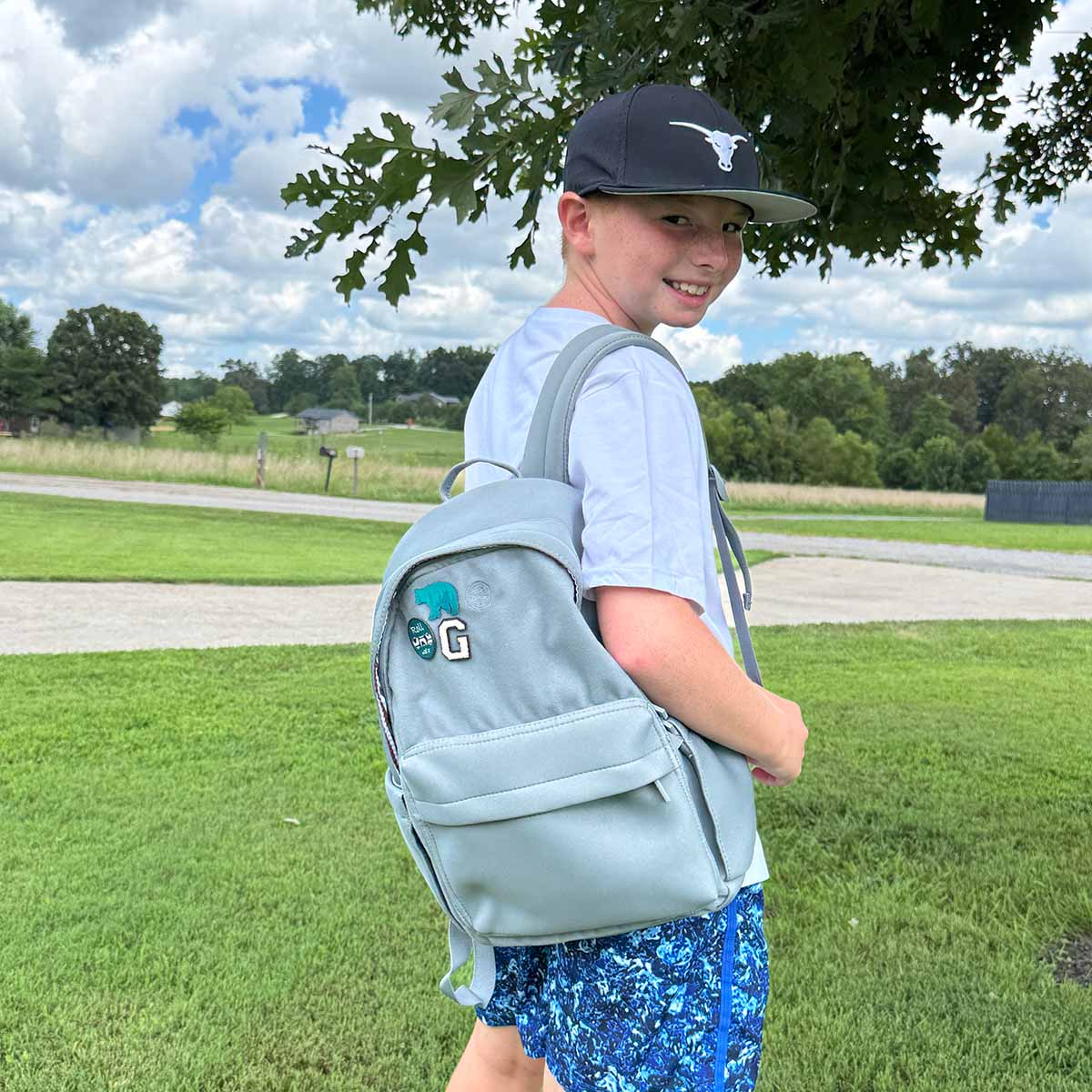 Kids' Neoprene Backpack with Velcro Patch Panel (Ages 3–12)