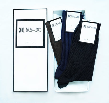 Men's Mercerized Cotton Dress & Trouser Socks, 3-Pack