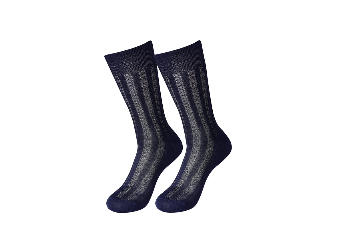 Men's Mercerized Cotton Dress & Trouser Socks, 3-Pack
