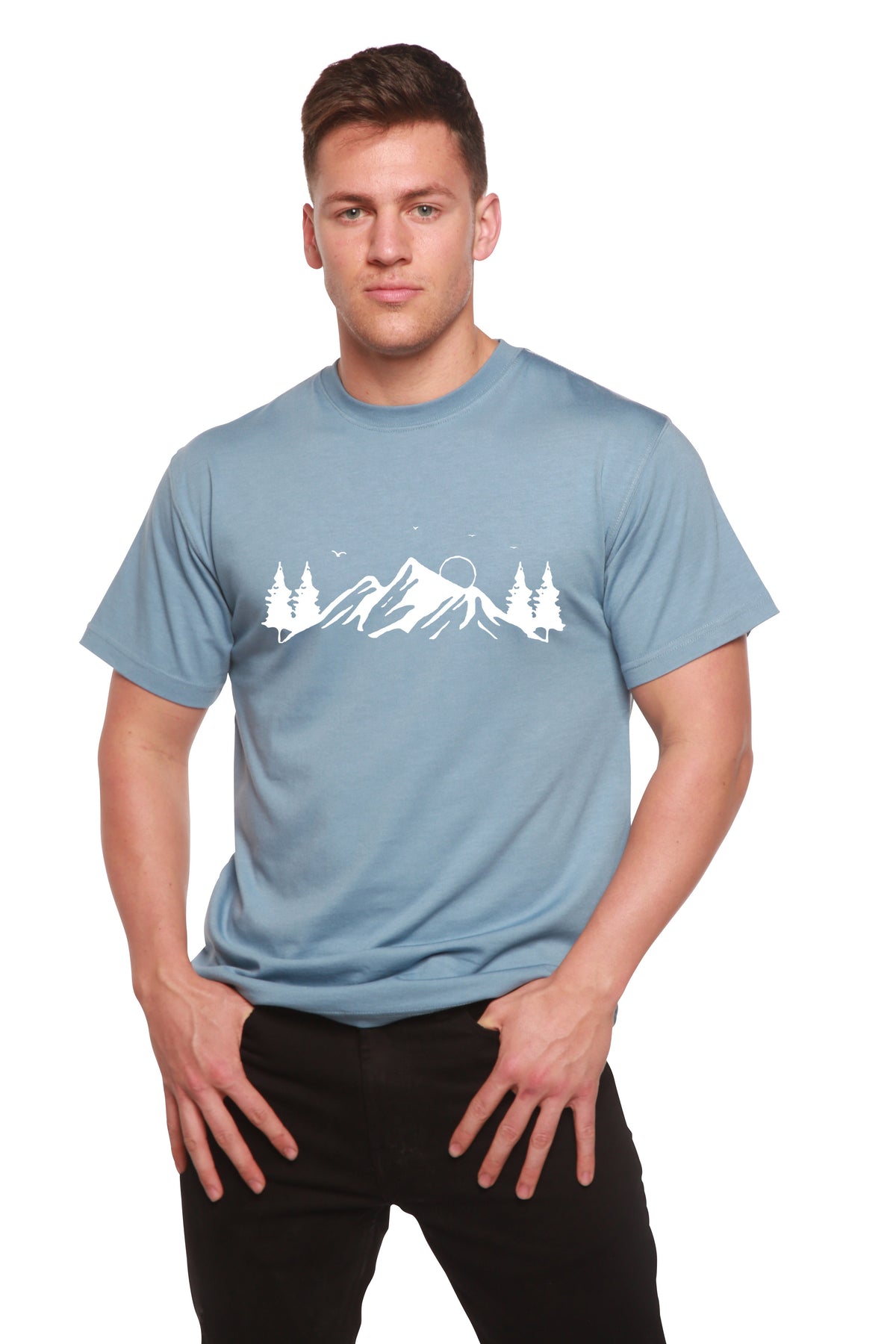 Mauna Kea Bamboo-Cotton Graphic Tee