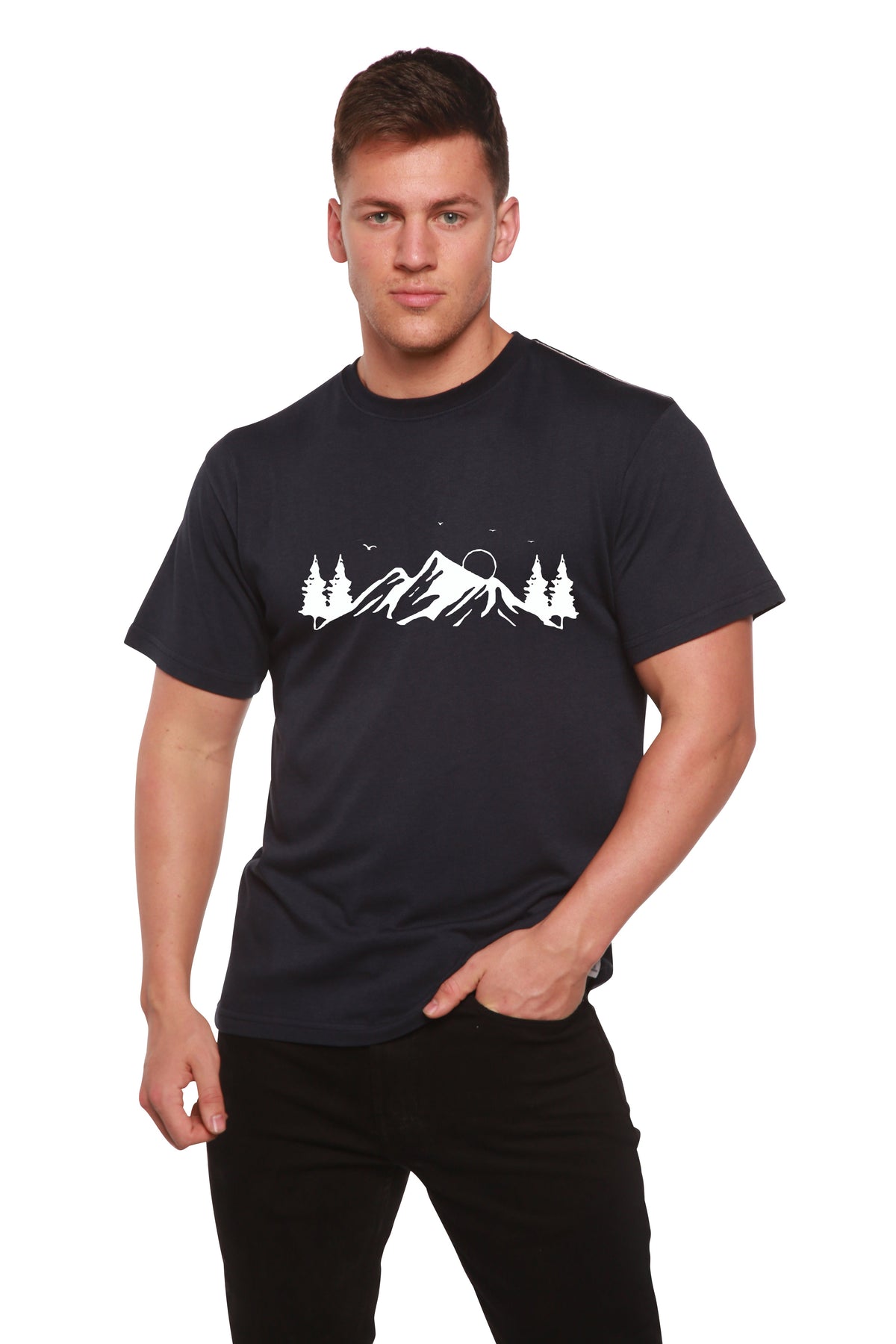Mauna Kea Bamboo-Cotton Graphic Tee