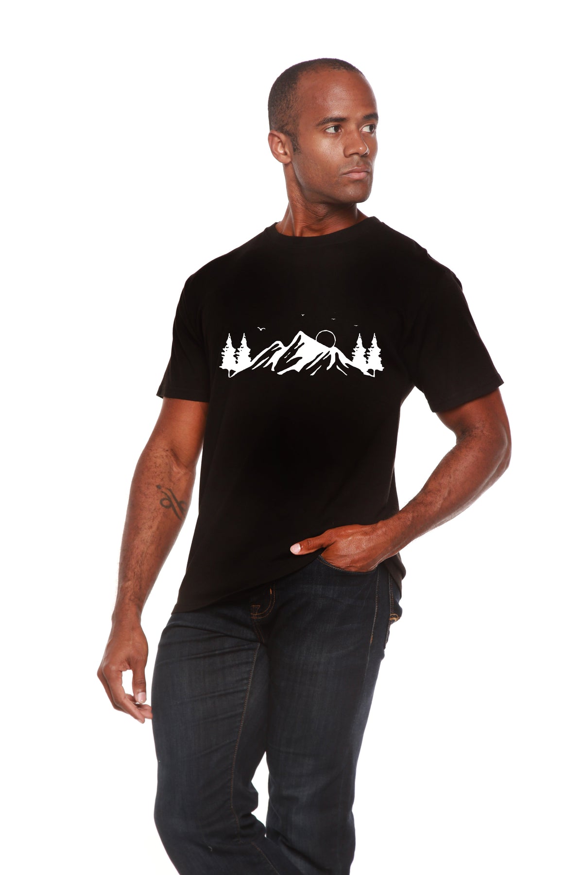 Mauna Kea Bamboo-Cotton Graphic Tee