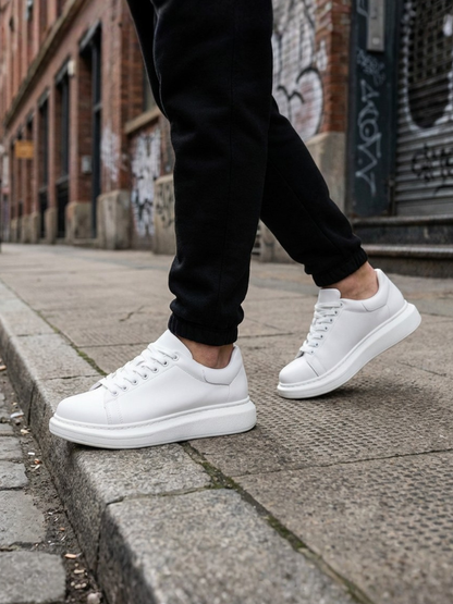 Men's Pluto Casual Sneaker – Pure White