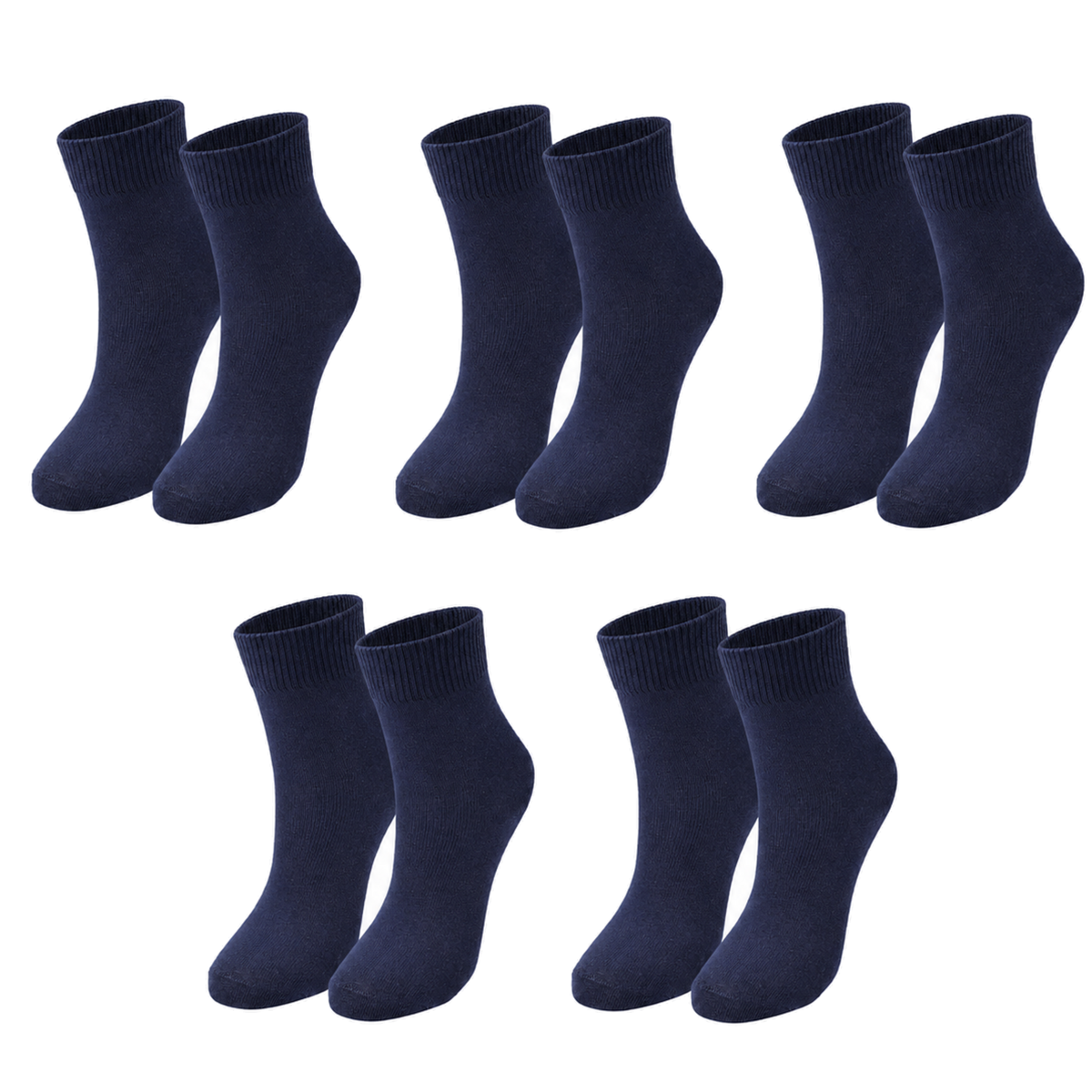 Kids' Organic Cotton Crew Socks – 5-Pack