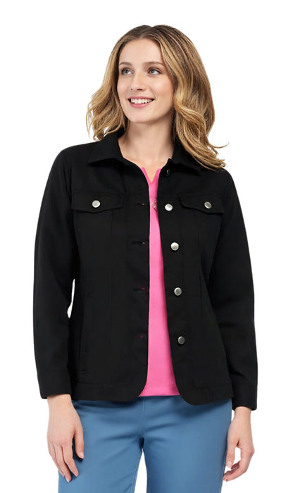 Women's Brushed Twill Button-Front Jacket