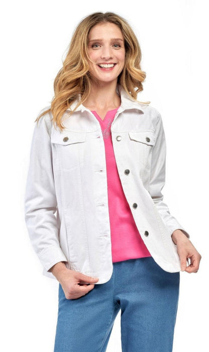Women's Brushed Twill Button-Front Jacket