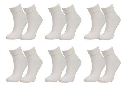 Women's Organic Cotton Crew Socks, 6-Pack