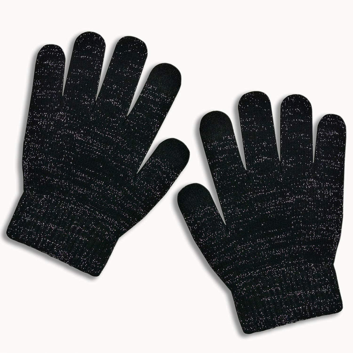 Kids' Touchscreen Knit Gloves, 3 Pairs (Size 3T-5T)
