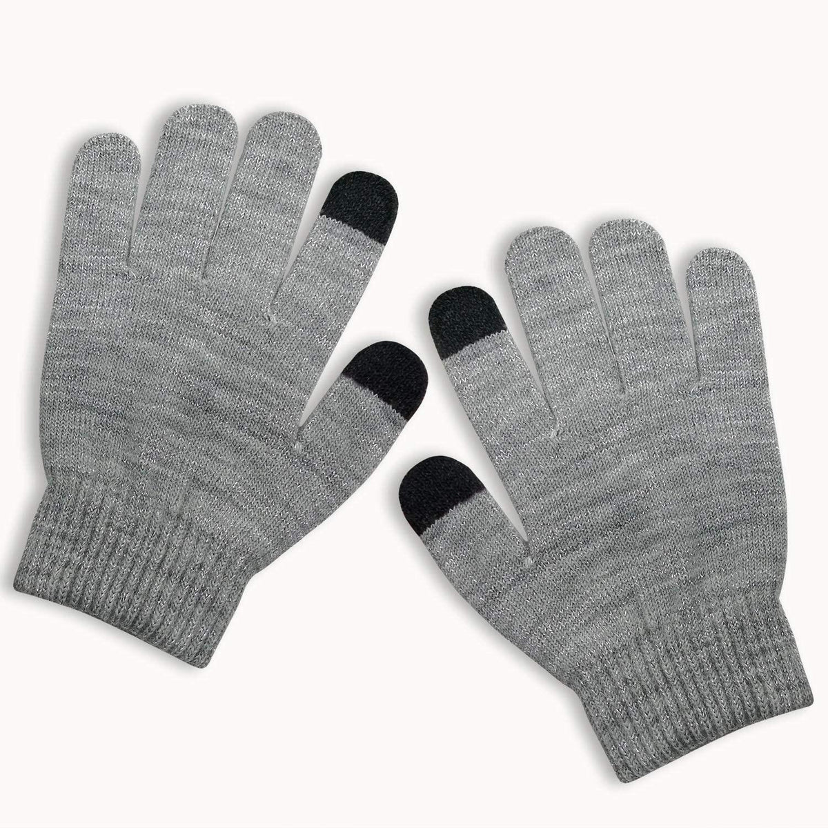 Kids' Touchscreen Knit Gloves, 3 Pairs (Size 3T-5T)