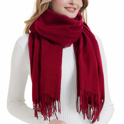 Solid Pashmina Shawl Scarf – Green