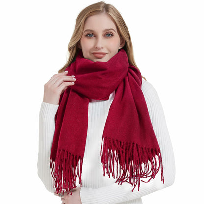 Solid Pashmina Shawl Scarf – Green