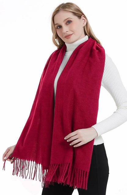 Solid Pashmina Shawl Scarf – Green