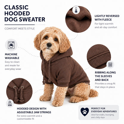 Plush Cotton Hooded Dog Sweater